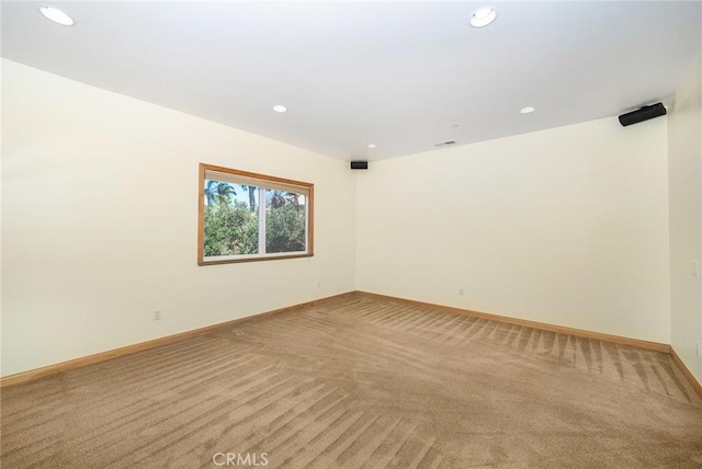 view of carpeted empty room