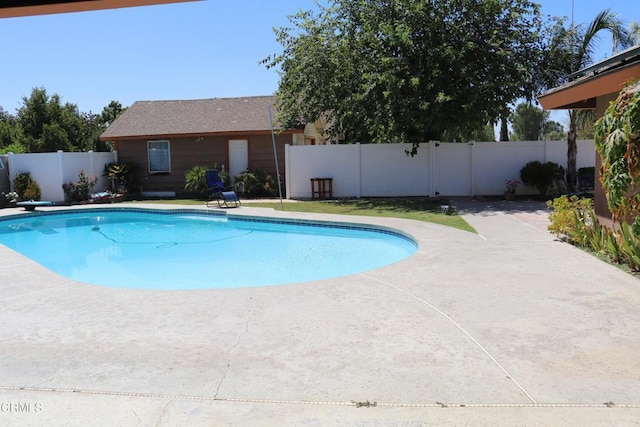 view of pool with a patio