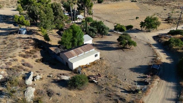 drone / aerial view featuring a rural view