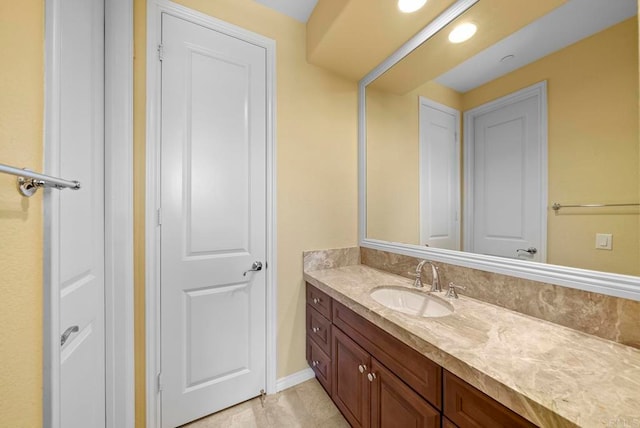 bathroom with vanity