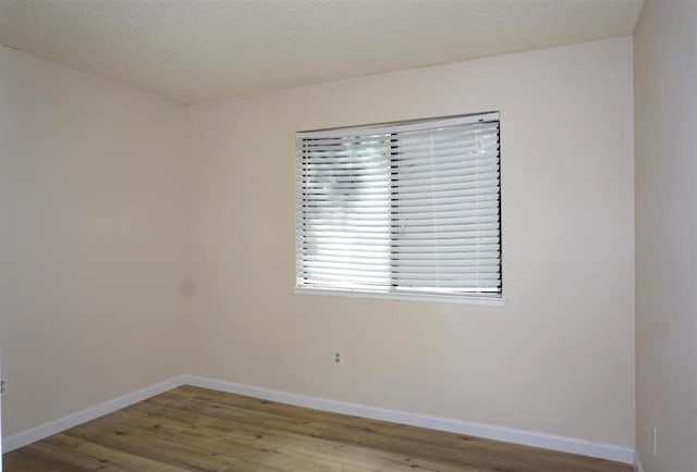 empty room featuring light hardwood / wood-style flooring