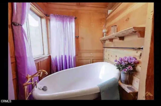 bathroom with a bath