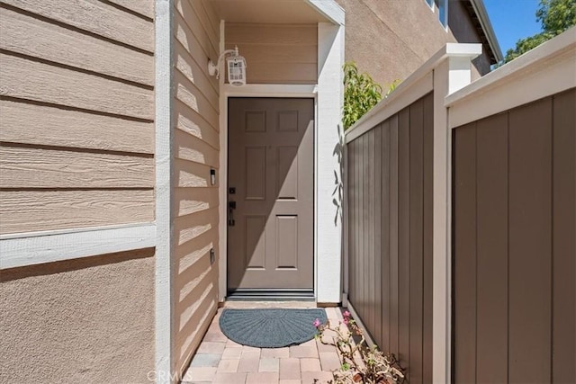 view of entrance to property