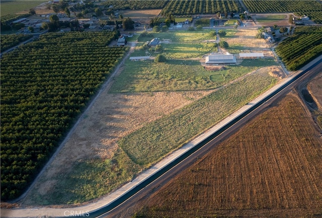 bird's eye view with a rural view