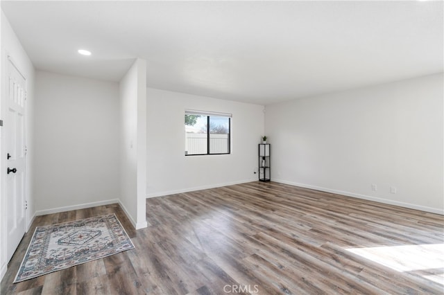 empty room featuring light hardwood / wood-style floors