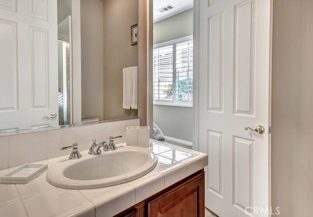 bathroom with vanity