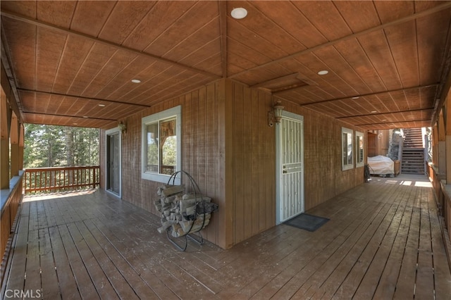 view of wooden terrace