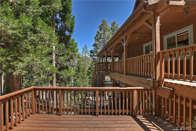 view of wooden terrace