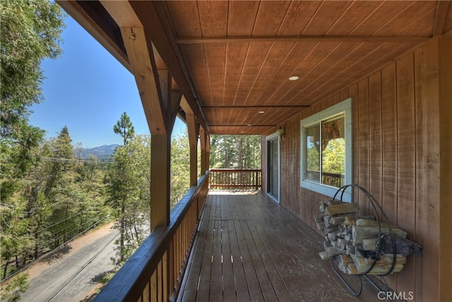 view of wooden terrace