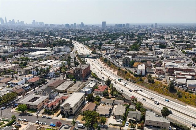 5426 La Mirada Ave, Los Angeles, CA 90029 - birds eye view of property featuring a view of city