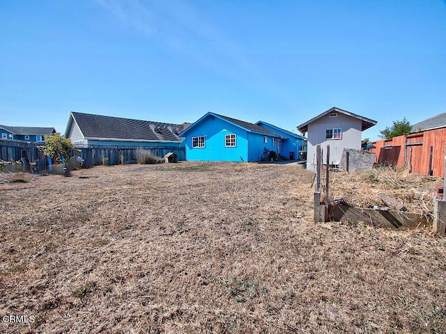 exterior space with fence