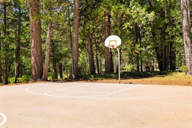 view of sport court