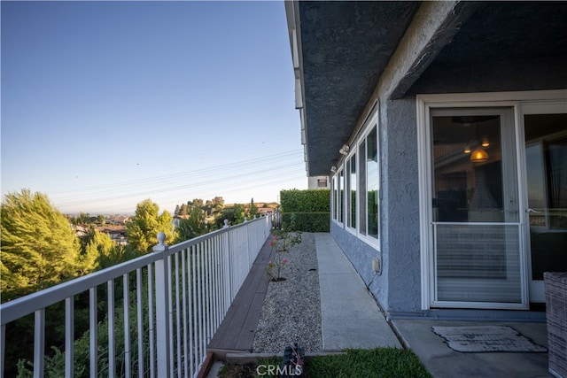 view of balcony