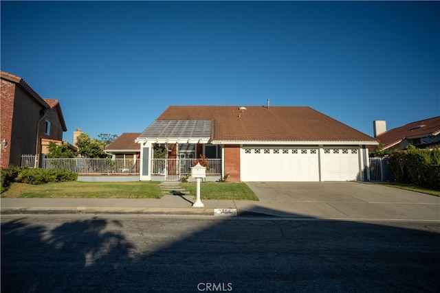 view of front of house featuring a garage