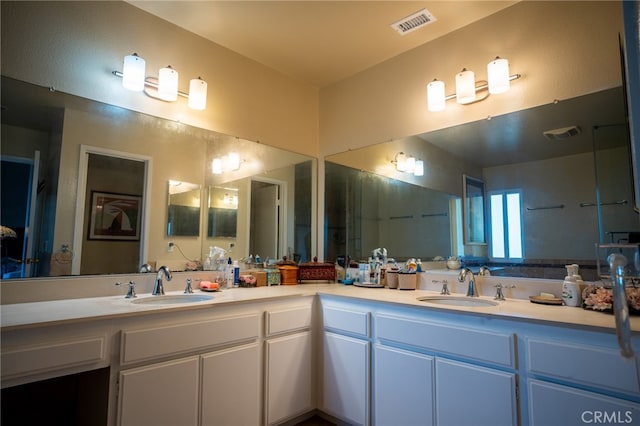 bathroom with vanity