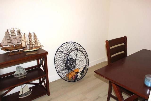 1365 Seacoast Dr Unit E, Imperial Beach, CA 91932 - dining area view of wood finished floors and baseboards
