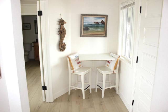 1365 Seacoast Dr Unit E, Imperial Beach, CA 91932 - office space featuring light wood-style floors, baseboards, and healthy amount of natural light
