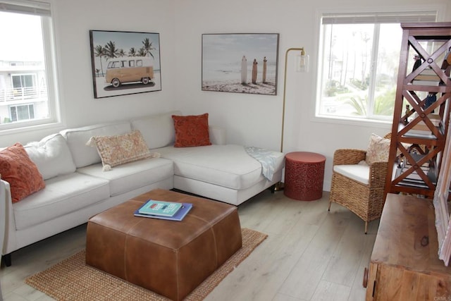 1365 Seacoast Dr Unit E, Imperial Beach, CA 91932 - living room featuring healthy amount of natural light and light wood-type flooring
