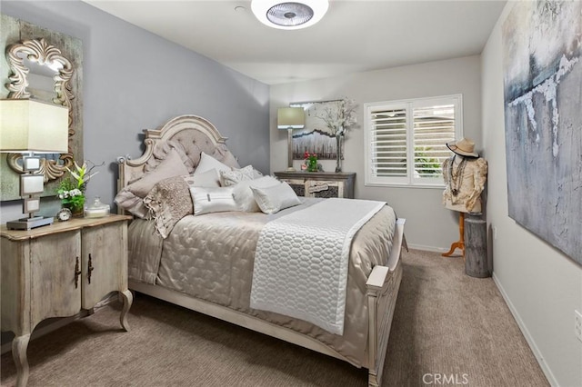 bedroom featuring carpet flooring