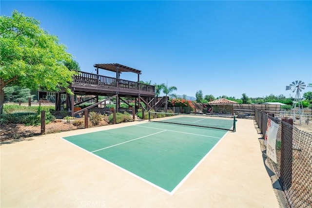 view of sport court featuring basketball court