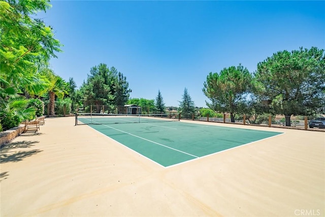 view of tennis court