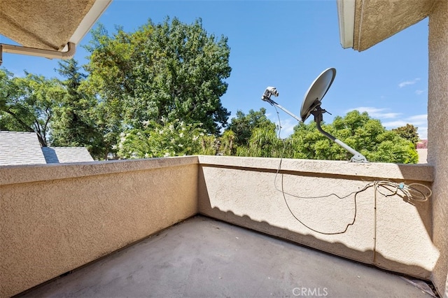 view of balcony