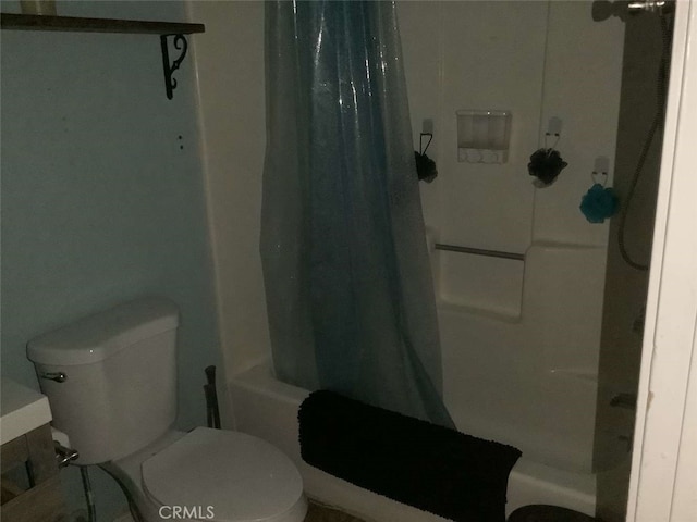 5645 Cahuilla Ave Unit 29, Palms, CA 92277 - bathroom featuring toilet and shower / bath combo