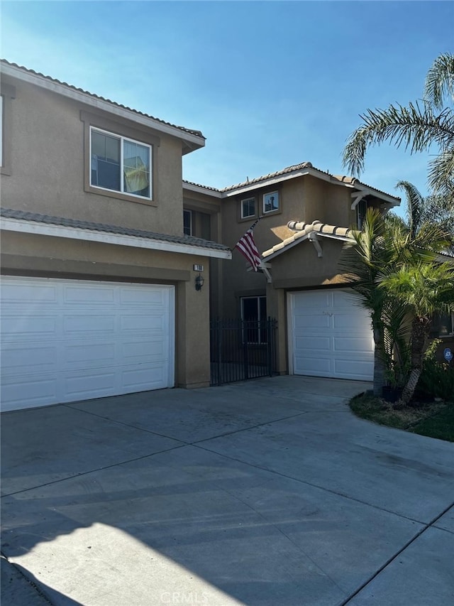 front facade featuring a garage