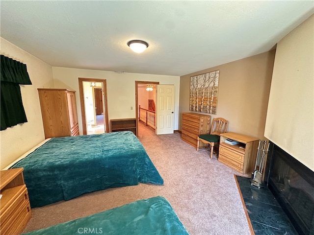 bedroom with carpet floors