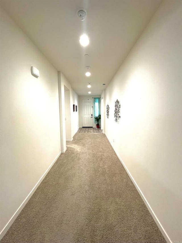 corridor with carpet