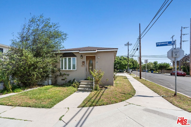 view of bungalow-style home