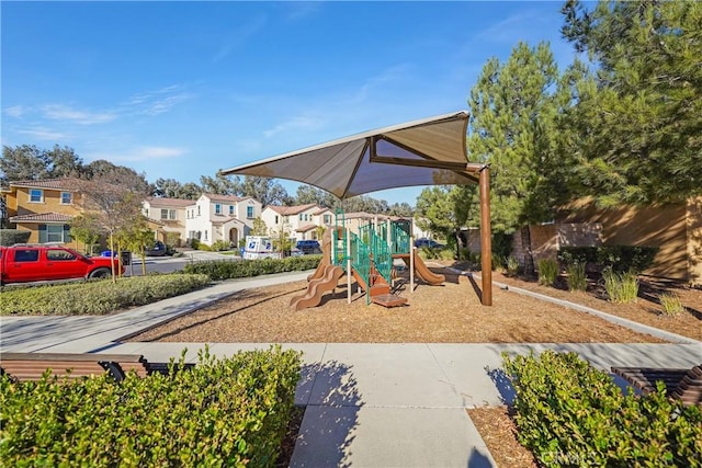 view of jungle gym