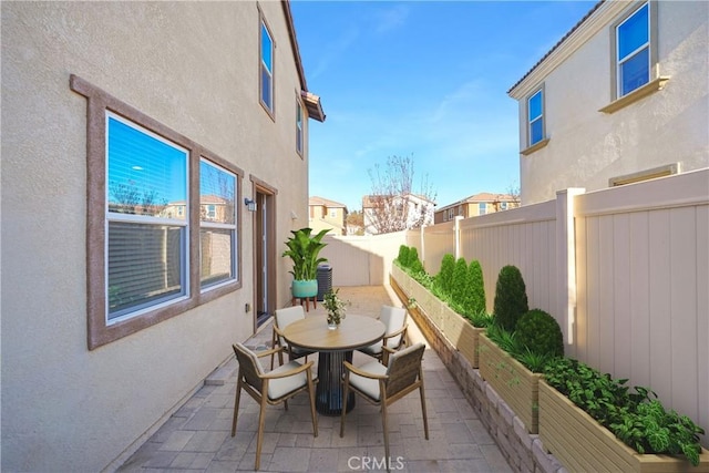 balcony featuring a patio