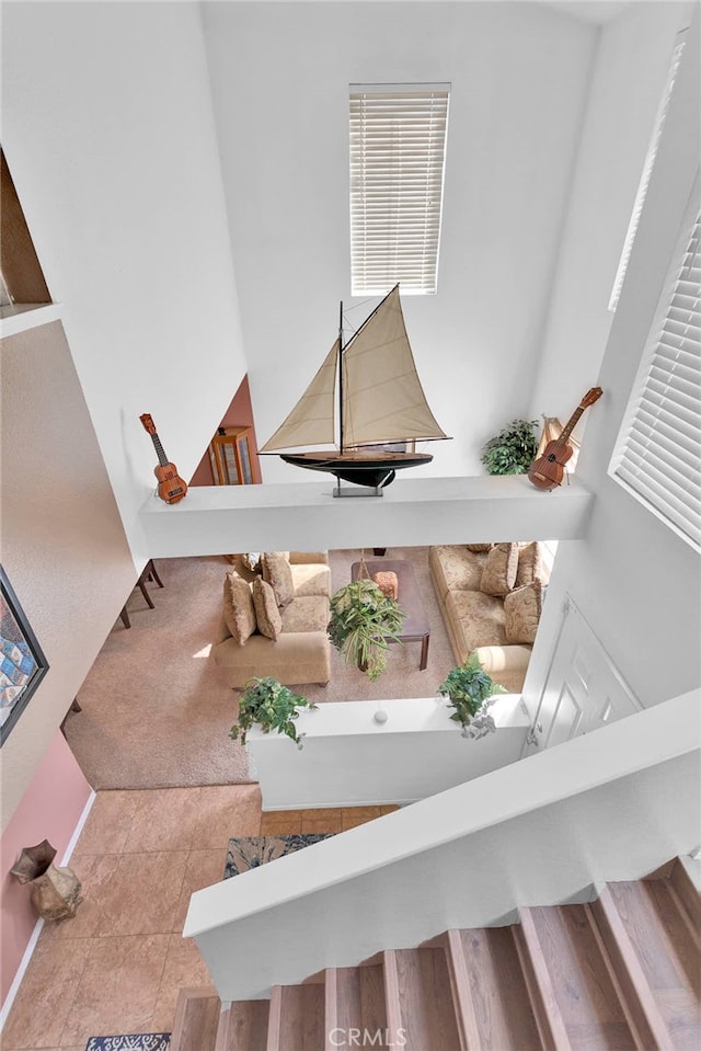 interior space featuring wood-type flooring