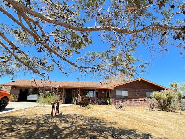 view of ranch-style house