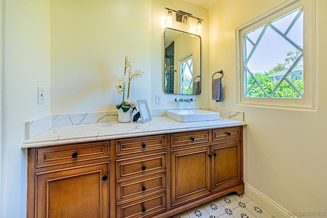 bathroom with vanity