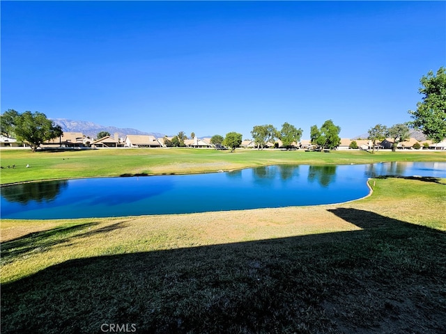 view of water feature