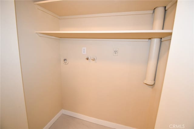 laundry area featuring hookup for a gas dryer