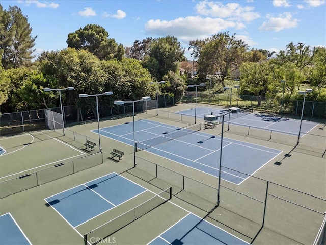 view of sport court