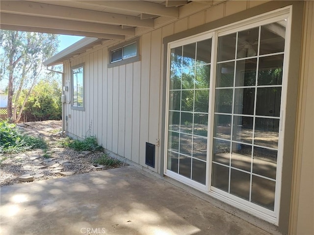 view of home's exterior featuring a patio