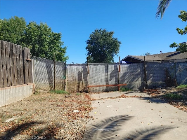 view of yard with a patio