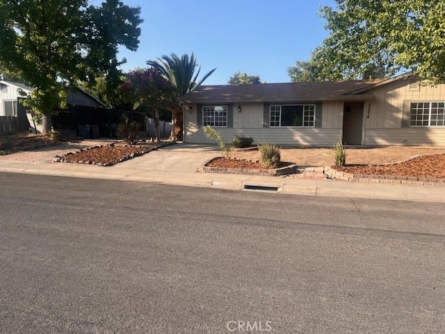 view of ranch-style house