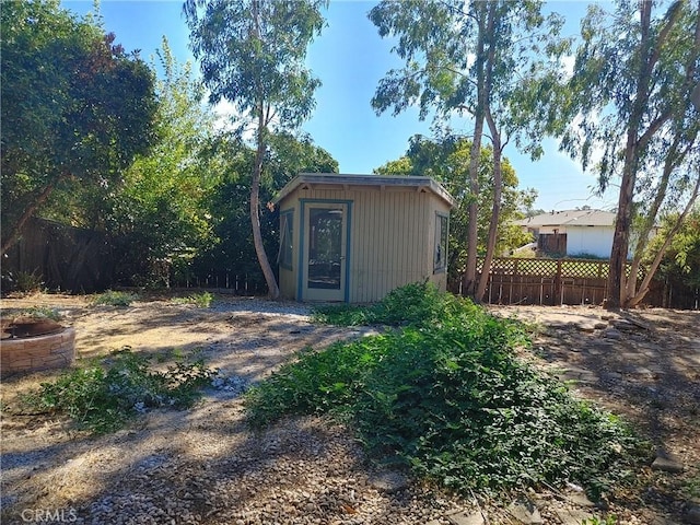 view of outdoor structure