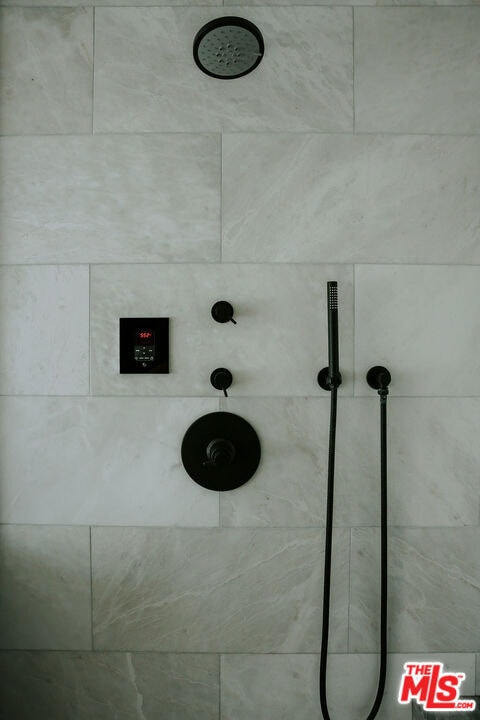 interior details with walk in shower