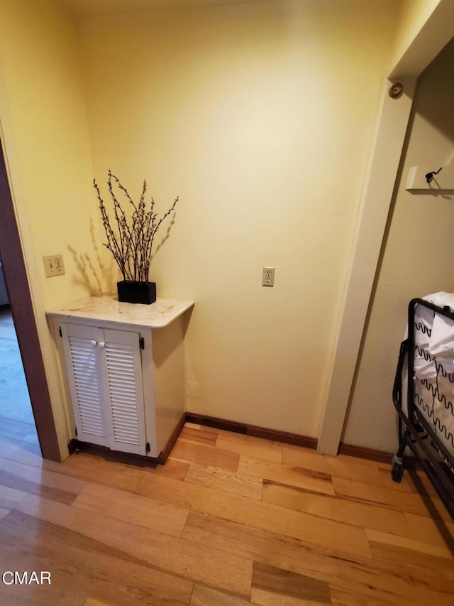 interior space featuring light hardwood / wood-style flooring