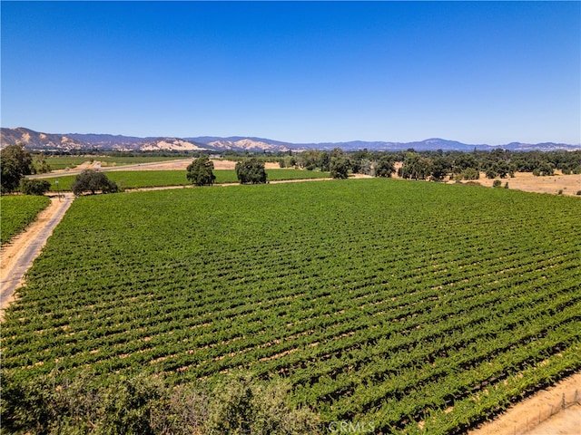 property view of mountains with a rural view