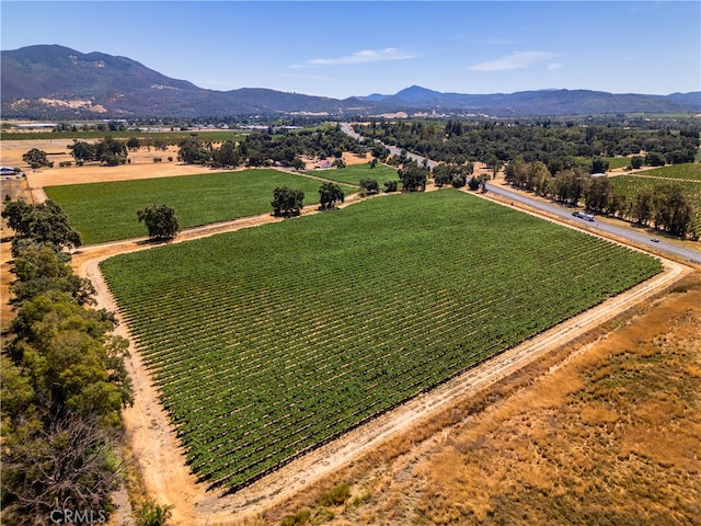 exterior space with a mountain view and a rural view