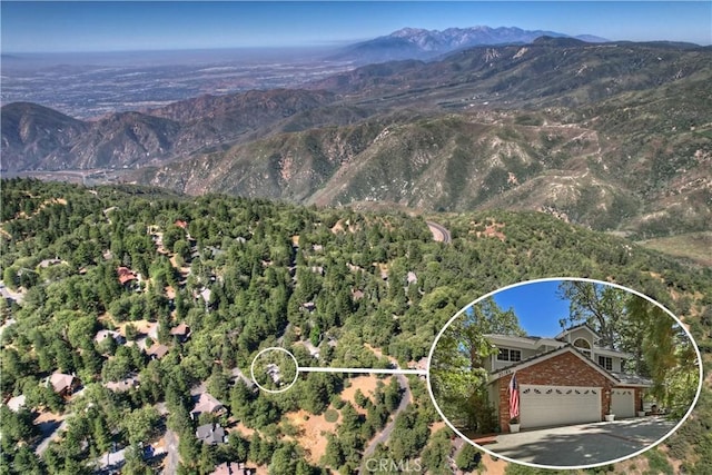 30184 Sky Line Dr, Running Springs, CA 92382 - view of subject property with a mountain backdrop