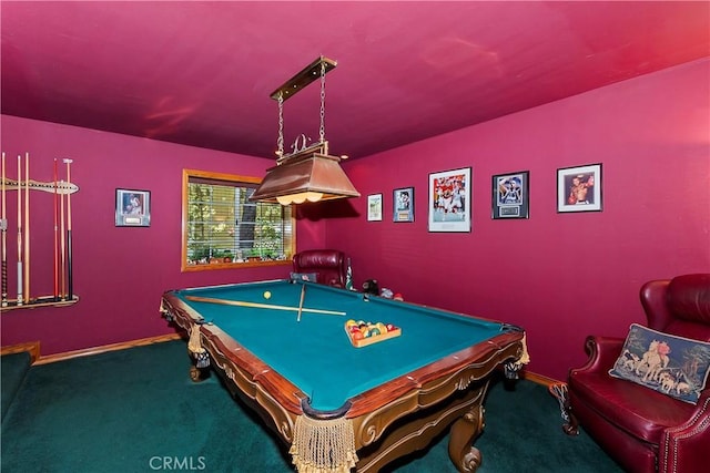 30184 Sky Line Dr, Running Springs, CA 92382 - game room featuring carpet flooring and billiards table