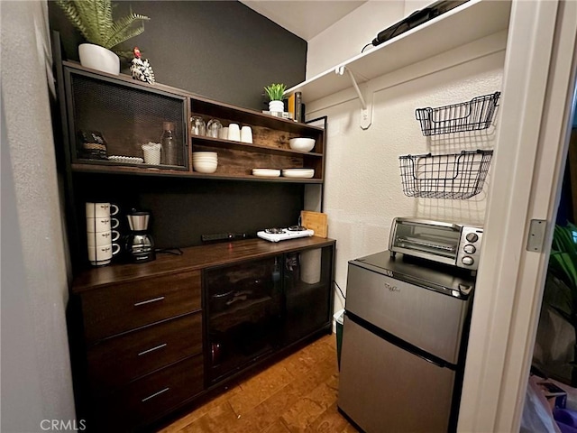 office featuring hardwood / wood-style floors